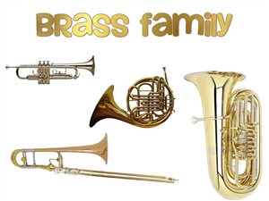 Trumpet, French Horn, Trombone, Tuba, Baritone
